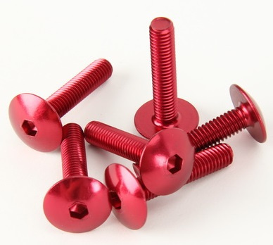 Set 6 Buc Surub Parbriz Moto Vicma Rosu VIC-TA630RJ