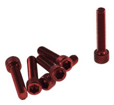 Set 6 Buc Surub Parbriz Moto Vicma Rosu VIC-TC630RJ