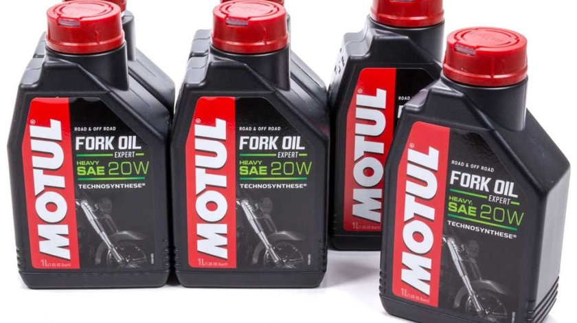 Set 6 Buc Ulei Furca Motul Fork Oil Expert 20W Heavy 1L 105928