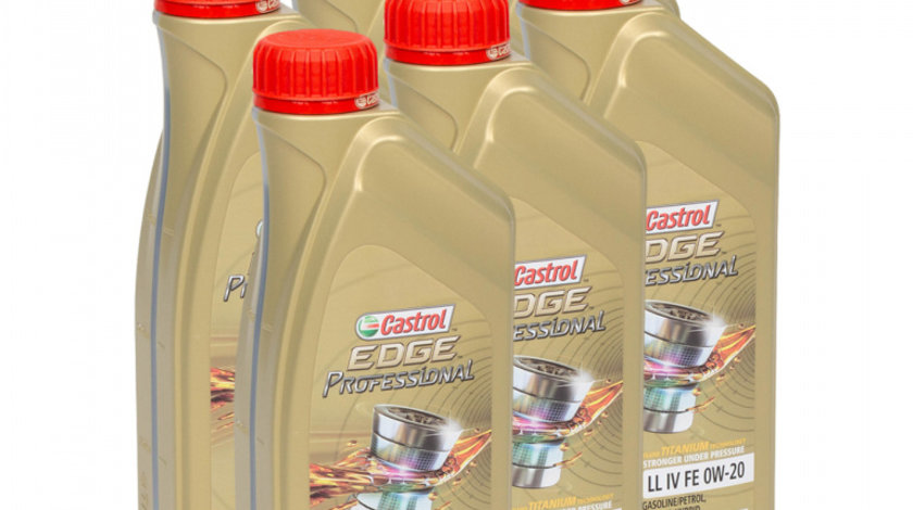 Set 6 Buc Ulei Motor Castrol Edge Professional LL IV FE 0W-20 1L