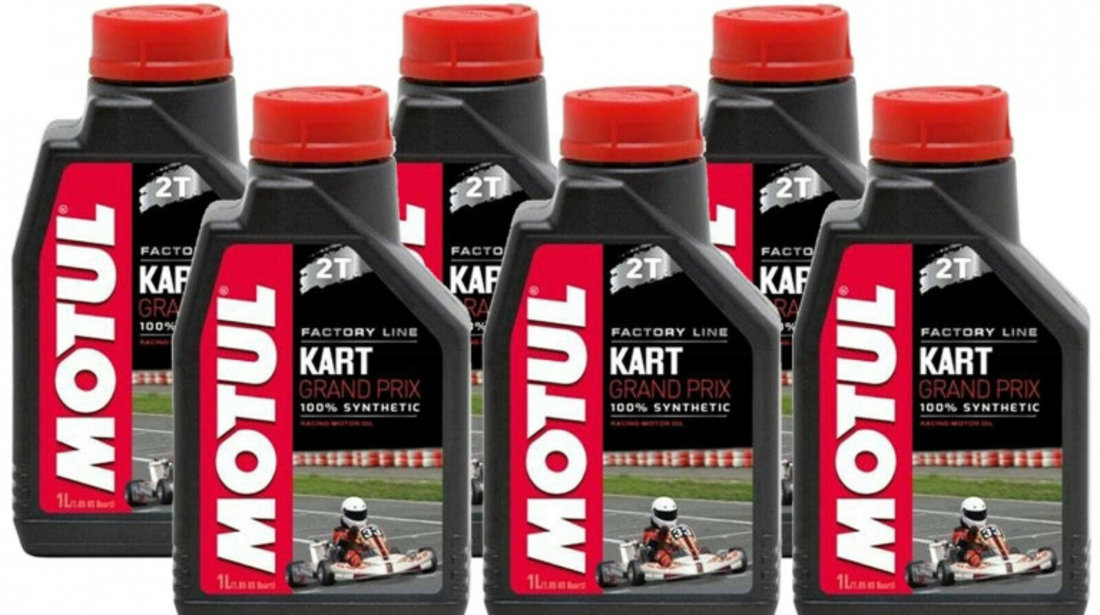 Set 6 Buc Ulei Motor Kart Motul Kart Grand Prix 2T 1L 105884