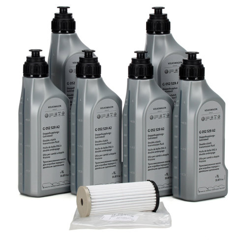 Set 6 Buc Ulei Transmisie Automata DSG Oe Volkswagen Tiguan 2 2016→ 1L G052529A2 + Filtru Hidrauli...