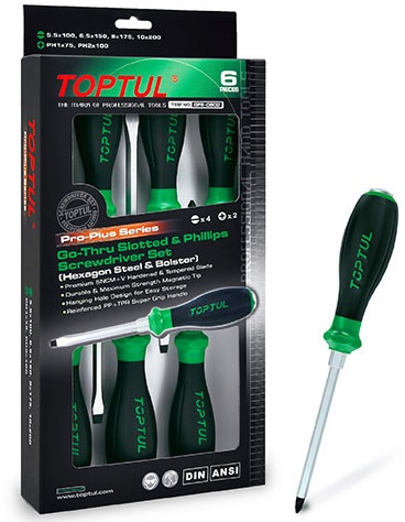 Set 6 Piese Surubelnite De Impact Asortate Seria Pro Toptul GFE0602
