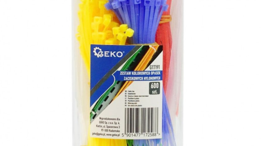 Set 600 Buc Coliere Plastic Color Geko WG17191