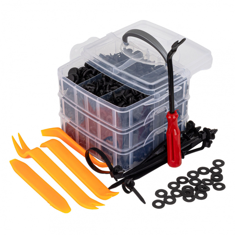 Set 650 Buc Clipsuri Auto Cu Instrumente Indepartat Tapiterie Amio 04433