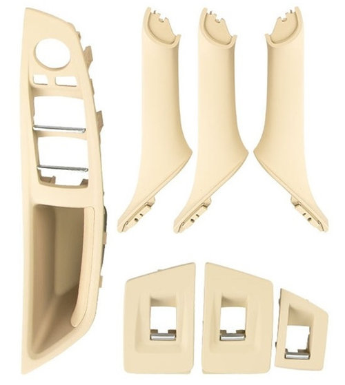 Set 7 Buc Manere Usi Interior Am Bmw Seria 5 F10 2009-2016 Bej EWS-BM-034