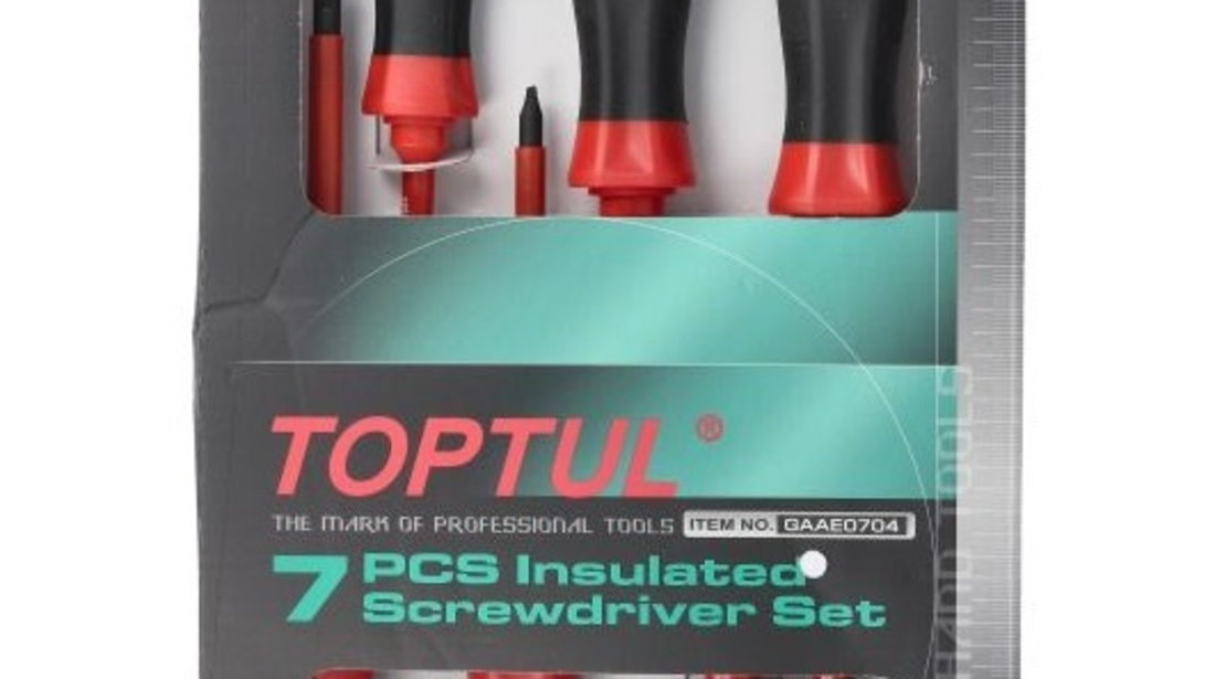 Set 7 Buc Surubelnite Electrician Toptul GAAE0704