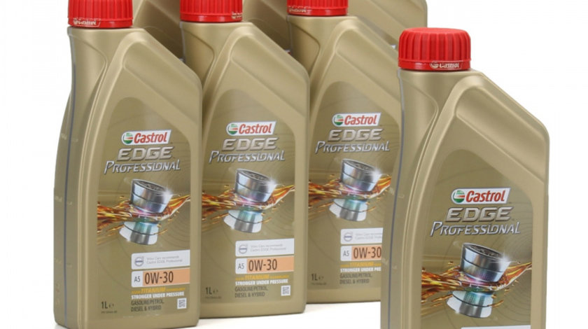 Set 7 Buc Ulei Motor Castrol Edge Titanium FST A5 0W-30 Volvo 1L 15AF7A