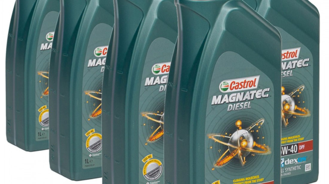 Set 7 Buc Ulei Motor Castrol Magnatec Diesel DPF 5W-40 1L