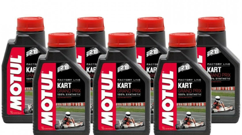 Set 7 Buc Ulei Motor Kart Motul Kart Grand Prix 2T 1L 105884