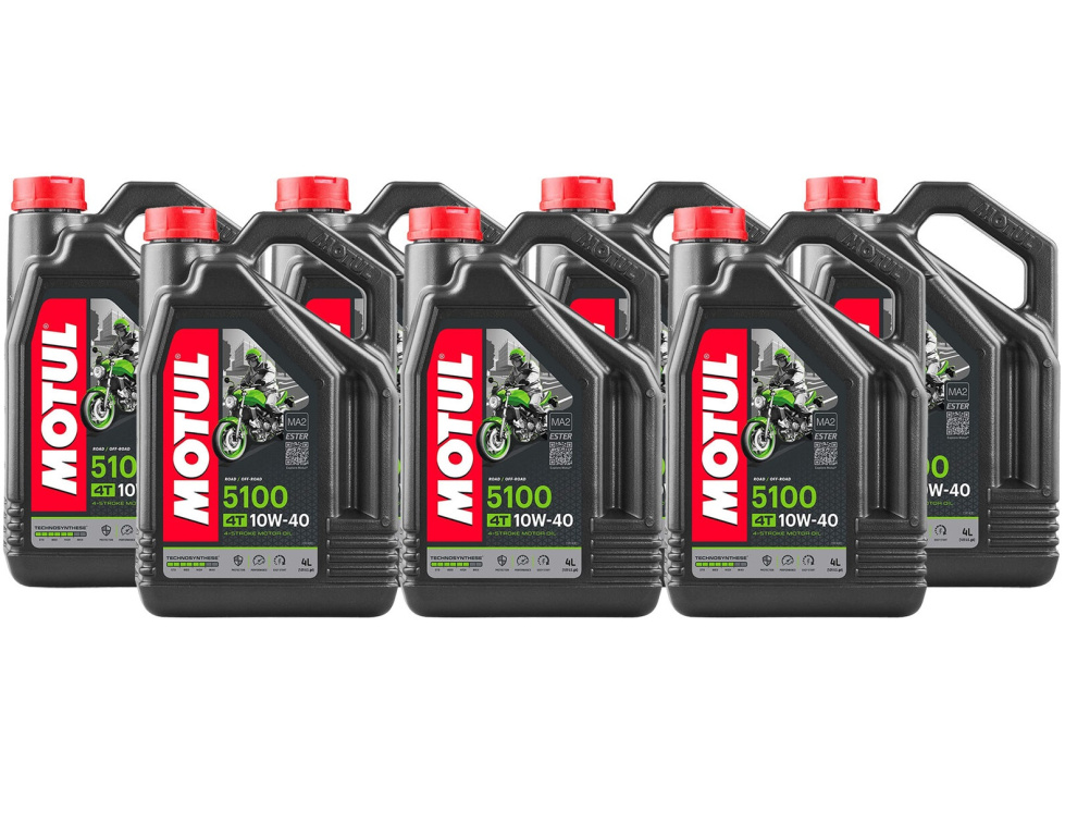 Set 7 Buc Ulei Motor Motul 4T 5100 10W-40 Ester MA2 4L 104068