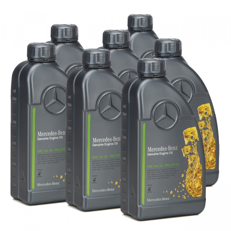 Set 7 Buc Ulei Motor Oe Mercedes-Benz 229.52 5W-30 1L A000989700611AMEE