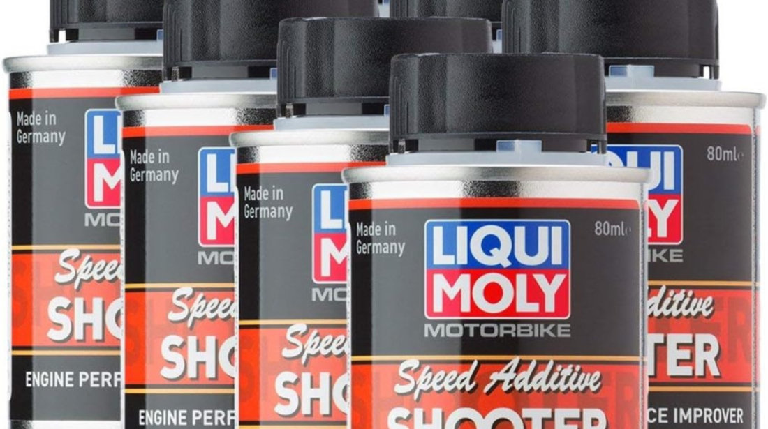 Set 8 Buc Aditiv Benzina Moto Liqui Moly Motorbike Speed Additive Shooter 80ML 3823