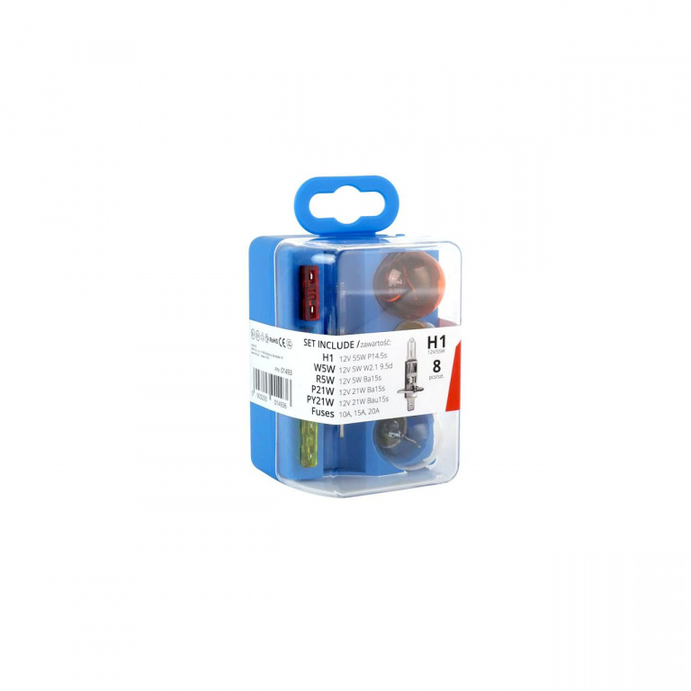 Set 8 Buc Becuri Auto Rezerva Si Sigurante Amio H1 12V 55W AVX-AM01493