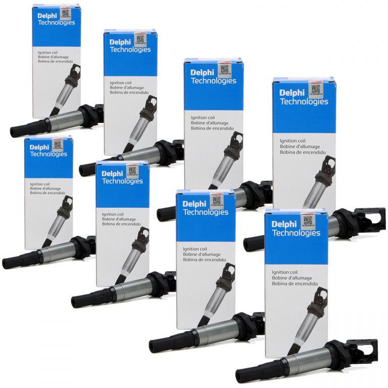 Set 8 Buc Bobina Inductie Delphi Bmw Seria 1 E82 2007-2013 GN10572-12B1