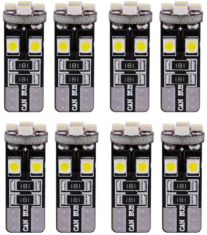 Set 8 Buc Led T10 8 SMD Canbus