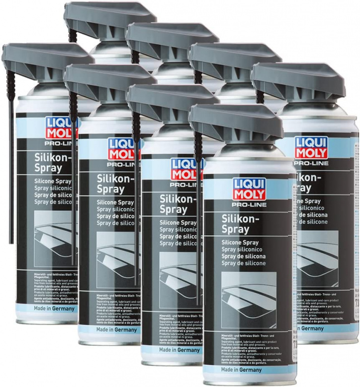 Set 8 Buc Liqui Moly Pro-Line Spray Silicon Trapa / Panoramic 400ML 7389