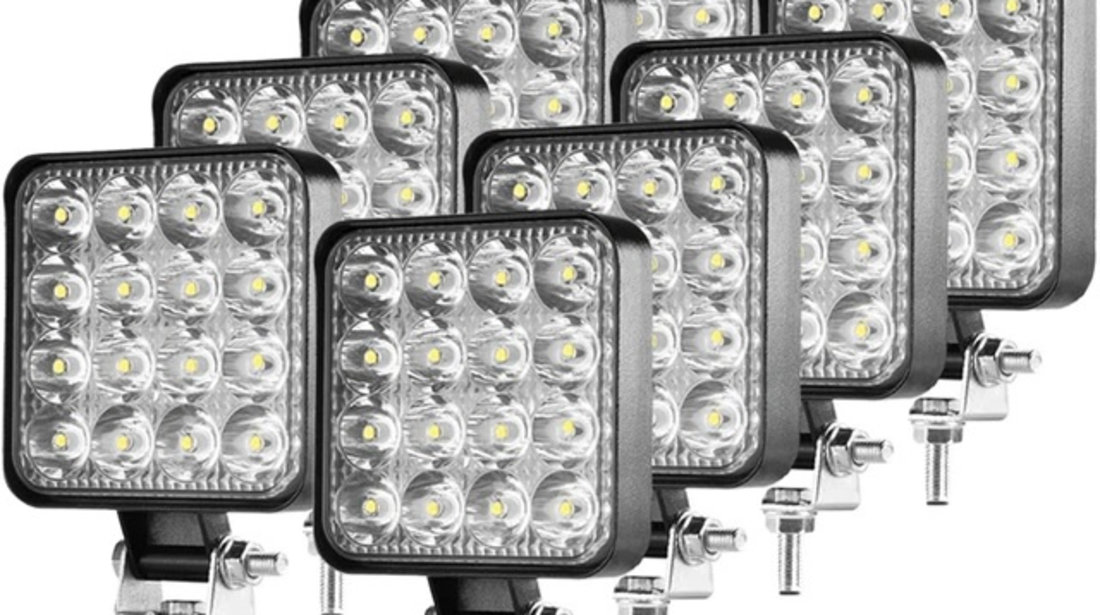 Set 8 Buc Proiector Led 45W 12/24V 6000K PL 048