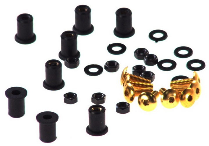 Set 8 Buc Surub Carenaj Moto Vicma Auriu VIC-907OR