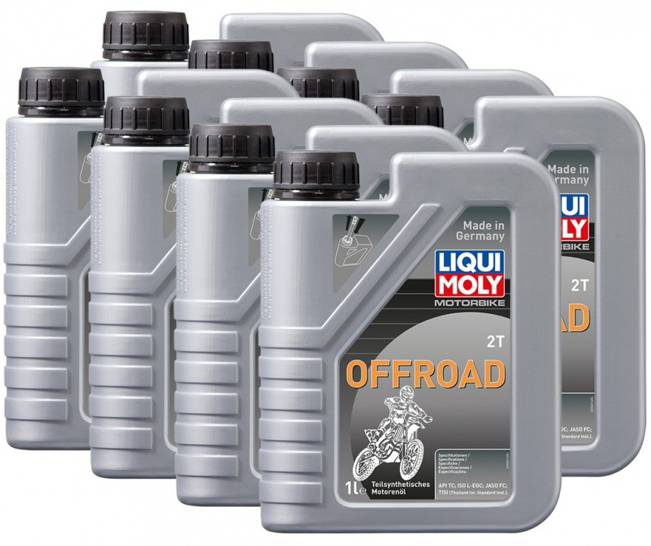 Set 8 Buc Ulei Motor Liqui Moly Motorbike 2T Offroad 1L 3065