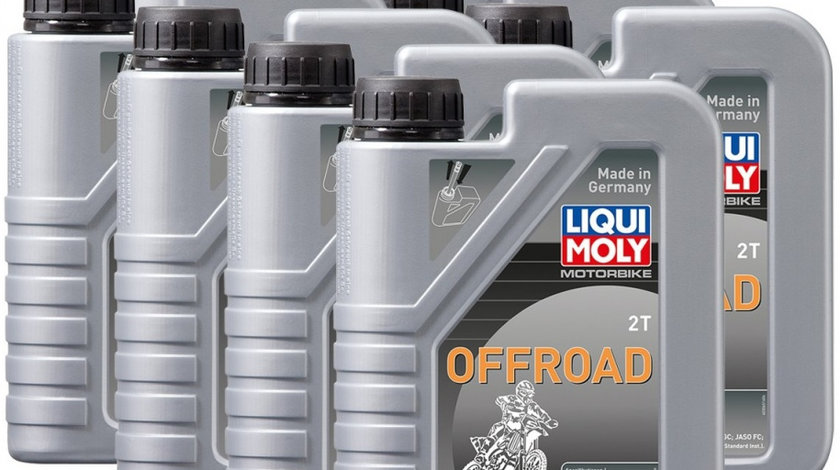 Set 8 Buc Ulei Motor Liqui Moly Motorbike 2T Offroad 1L 3065