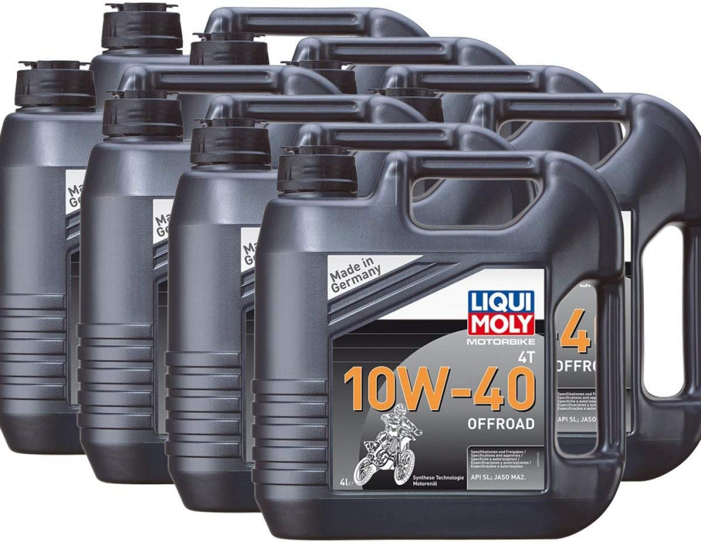 Set 8 Buc Ulei Motor Liqui Moly Motorbike 4T 10W-40 Offroad 4L 3056
