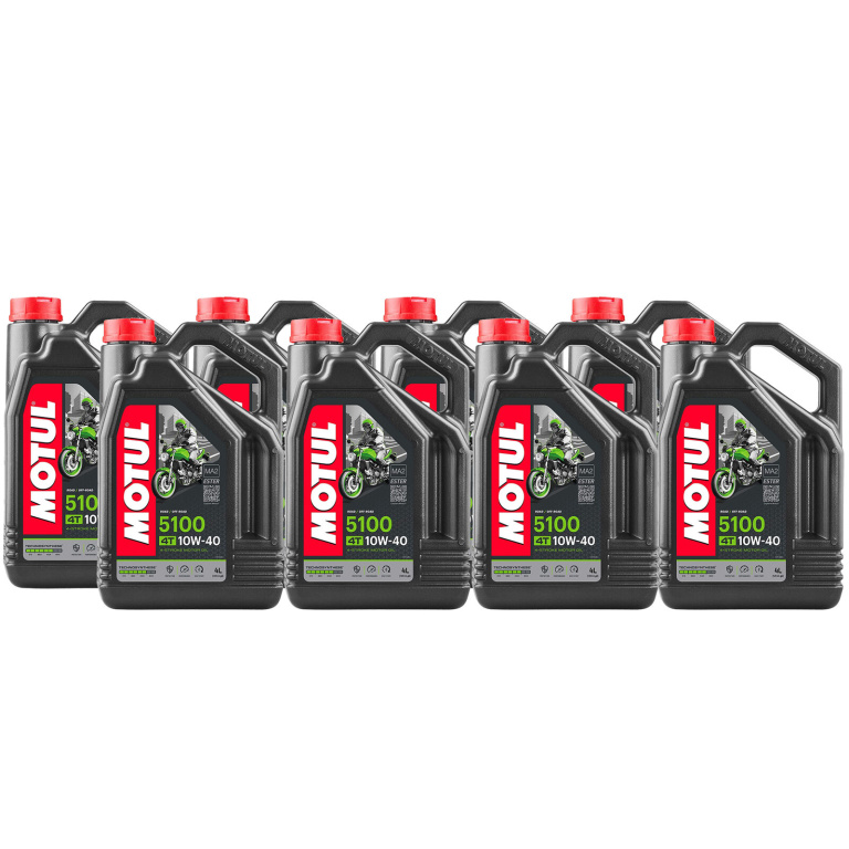Set 8 Buc Ulei Motor Motul 4T 5100 10W-40 Ester MA2 4L 104068
