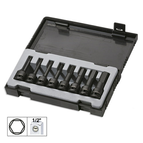 SET 8 IMBUSURI DE IMPACT HEX. LUNGI DE 1/2` JBM 52339 JBM
