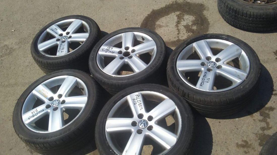 Set 8076 - Jante aliaj VW Polo 9N3, 205/45rd R16, 6.5jx16h2, 5x100