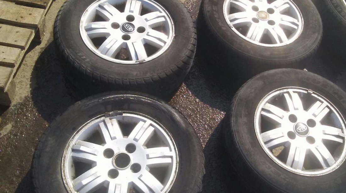 Set 8088 - Jante aliaj Kia Carens, 15x6jj - 45, 205/65 R15, 4x114.3