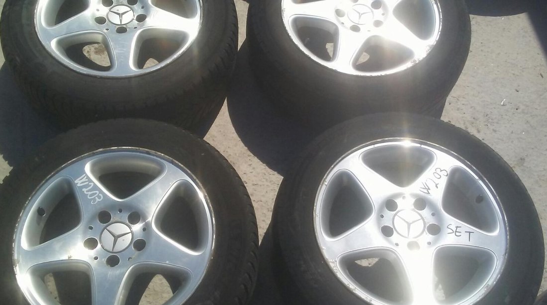 Set 8127 - Jante aliaj Mercedes Benz C-Class, W203, 205/55 R16, 5x112, 7jx16h2, et57