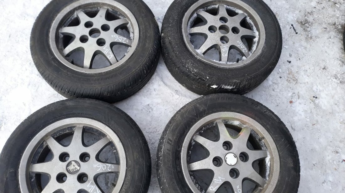 Set 8230 - Jante aliaj Peugeot 206, r14 185/65, 6jx14h2 et34, 4x108