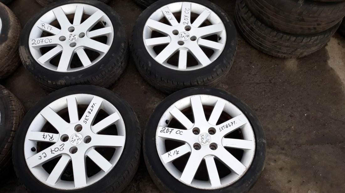 Set 8271 - Jante aliaj Peugeot 207 CC, 4x108, 7jx17 ch426, 205/45/r17