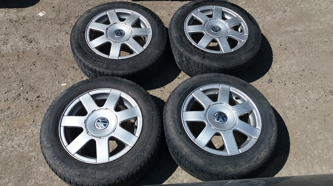 Set 8298 - Jante aliaj VW Golf 4, 7jx16h2 et45, 195/65 r15, 5x100