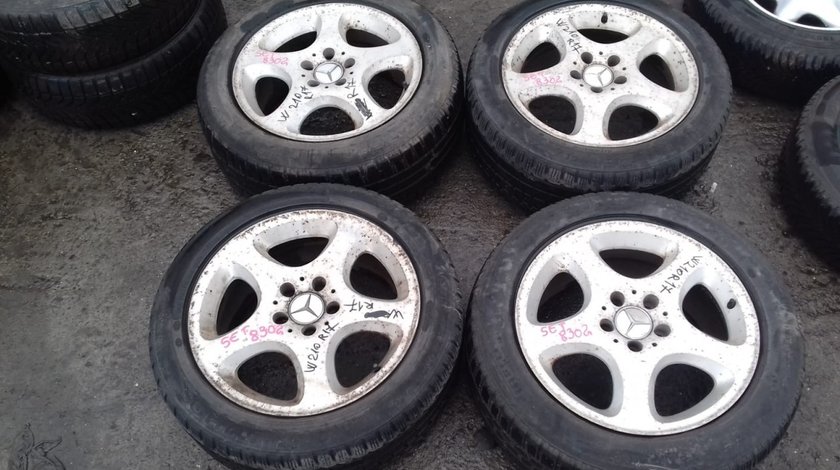 Set 8302 - Jante aliaj Mercedes E-Class W210, 225/50 R17, 8jx17h2 et37, 5x112