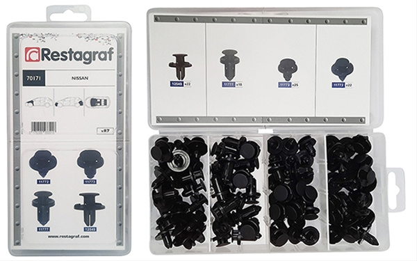 Set 87 Buc Asortiment Nituri Plastic Pentru Nissan Restagraf 70171