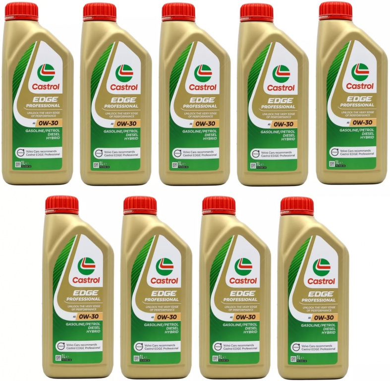 Set 9 Buc Ulei Motor Castrol Edge Professional 0W-30 A5 Volvo 1L 15AF7A