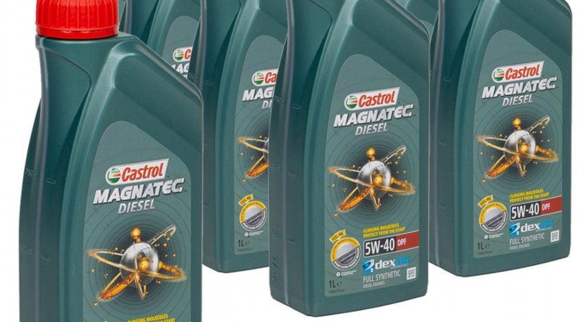 Set 9 Buc Ulei Motor Castrol Magnatec Diesel DPF 5W-40 1L