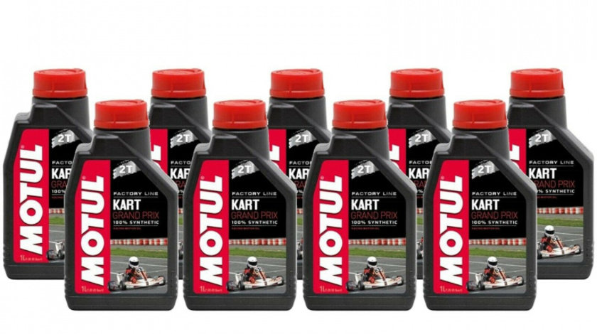 Set 9 Buc Ulei Motor Kart Motul Kart Grand Prix 2T 1L 105884