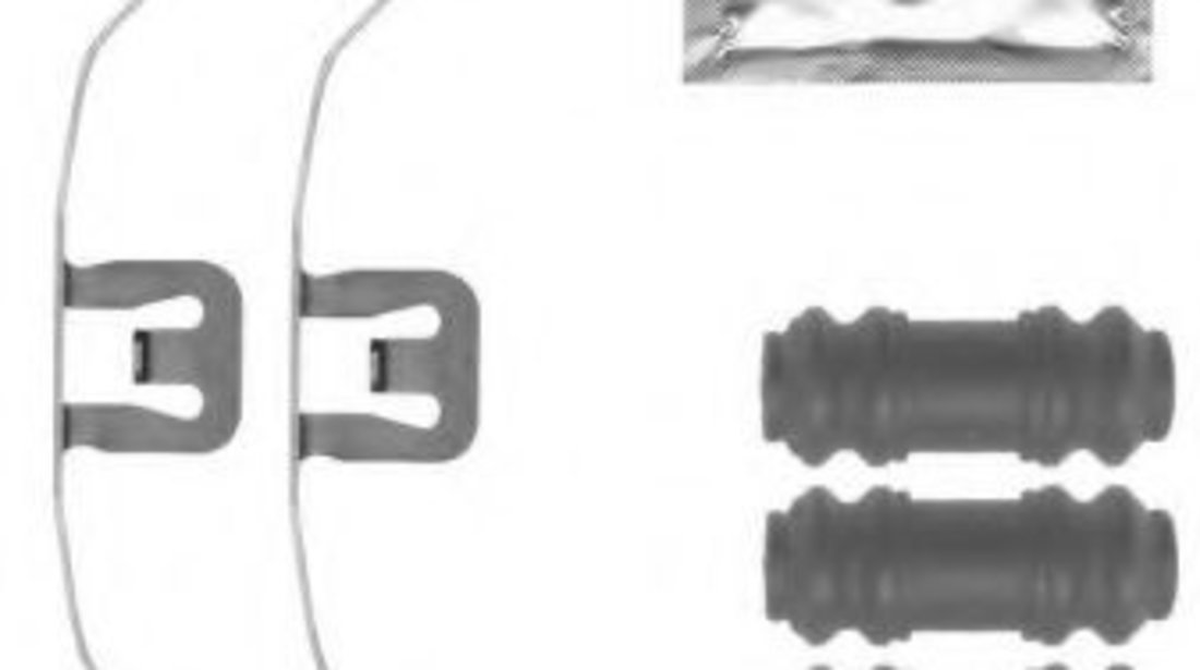 Set accesorii, etrier frana AUDI A4 Allroad (8KH, B8) (2009 - 2016) TEXTAR 82518300 piesa NOUA