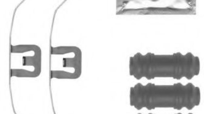 Set accesorii, etrier frana AUDI A4 Allroad (8KH, B8) (2009 - 2016) TEXTAR 82518300 piesa NOUA