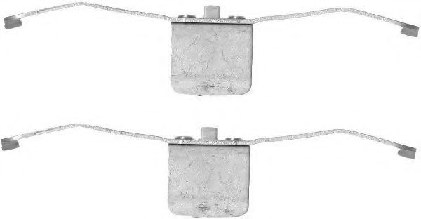 Set accesorii, etrier frana AUDI A8 (4E) (2002 - 2010) TEXTAR 82071800 piesa NOUA