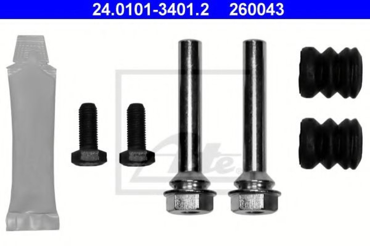 Set accesorii, etrier frana VW TRANSPORTER IV bus (70XB, 70XC, 7DB, 7DW, 7DK) (1990 - 2003) ATE 24.0101-3401.2 piesa NOUA