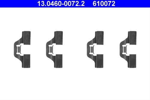 Set Accesorii, Placute Frana Ate 13.0460-0072.2