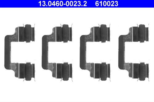 Set Accesorii, Placute Frana Ate Vag 13.0460-0023.2