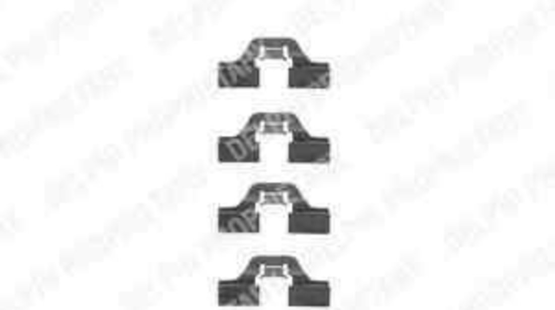 Set accesorii, placute frana AUDI 100 (44, 44Q, C3) Producator DELPHI LX0307