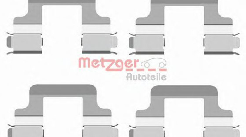 Set accesorii, placute frana AUDI A3 Sportback (8PA) (2004 - 2013) METZGER 109-1679 piesa NOUA