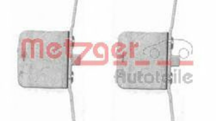 Set accesorii, placute frana AUDI A3 Sportback (8PA) (2004 - 2013) METZGER 109-1639 piesa NOUA