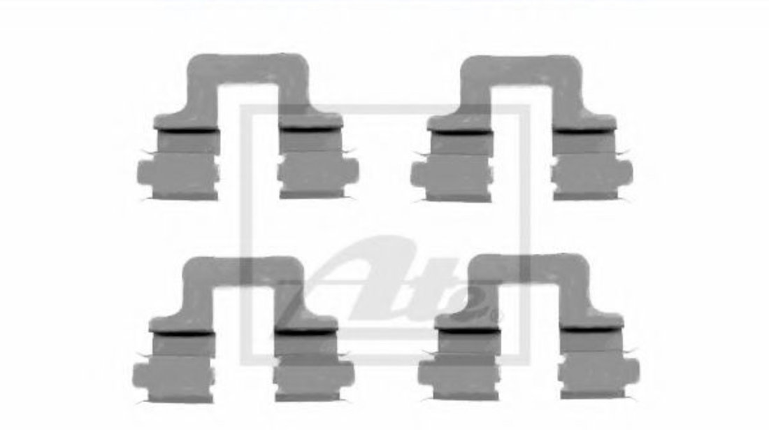 Set accesorii, placute frana AUDI A4 (8E2, B6) (2000 - 2004) ATE 13.0460-0259.2 piesa NOUA