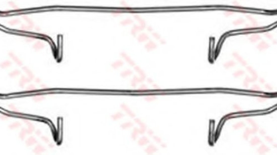 Set accesorii, placute frana AUDI A4 (8EC, B7) (2004 - 2008) TRW PFK300 piesa NOUA